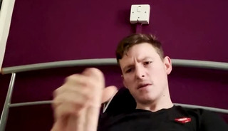 Felix masturbating and can't stop cumming!