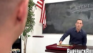 Horny Student Gets A Release In Detention