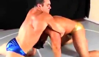 Ace and Frank wrestle