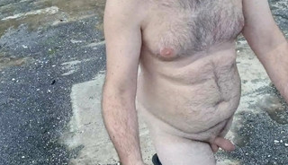 naked boy walking