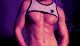 jerking off in crop top