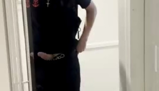 Teen jerks off after basketball practice
