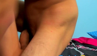Young gay loves giving blowjobs before being pounded bare