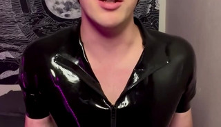 kinky rubber boy meditates