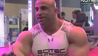 Fouad Abiad Lifting Weights and Sexy Posing Compilation