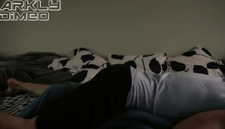 Morning routine. Daddy undresses and greedily humping pillow moans loudly imagining your tight pussy
