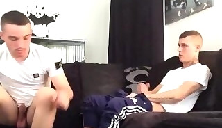 Straight british mates watch porn and wank together ((fyff))