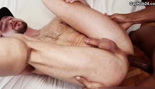 Two big black cocks for one hungry hole