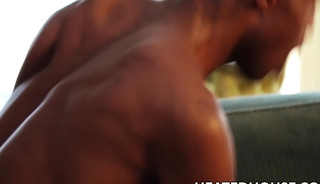 Hung Ethan Sinns buries his dick deep into black jock Isaiah Taye