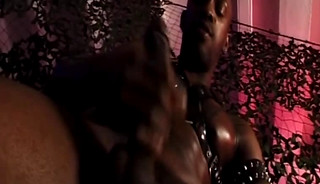 Horny Black Dude Is Jerking His Huge Hard Cock