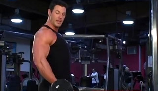 Christian Boeving Doing Dumbbell Curls