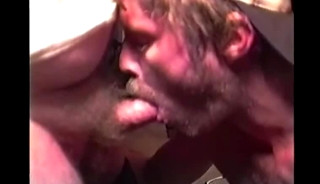 Hairy Rugged White Trash sucks cock