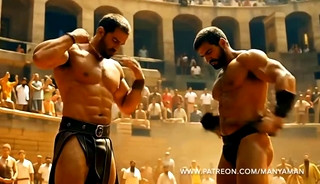 TEASER - AI Gladiators suck and fuck by ManyAMan