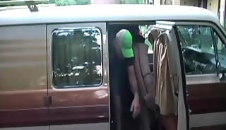 Handsome stud gives amazing blowjob to a guy and a little road help