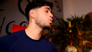 Hot Latino With Big Hairy Uncut Cock Wanking and Cumming