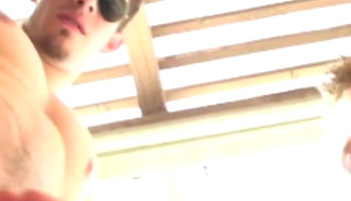 Outdoor cockstroking with my hot stepdad Caleb Carter