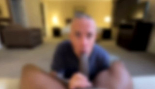 Daddy gives bj to young friend