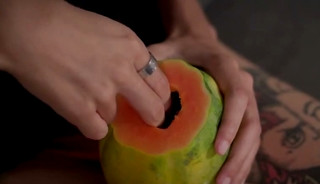 Asian Twink Breeds a Juicy Papaya Homemade Fleshlight Fuck