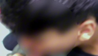 Femboy sucking dick in a public bathroom (almost got caught)