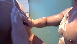 Hot Asian guy getting nipple played and muscle worshipped! Fit sexy