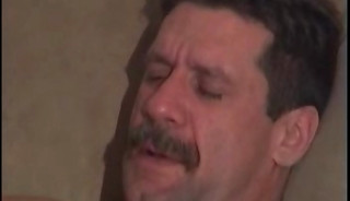 Moustached dude drills his lovers ass