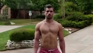 Straight baited hunk tries assplay for the first time (Hunter Hobbs)