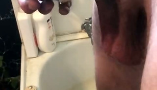 Big Cock Pissing and Fucking a Fleshlight