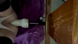 Anal huge dildo