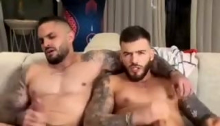 Julian Chase and Oliver Colt jerk off together