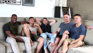 Hot Orgy! Collin, Zach, Tyler And Forrest all fuck together!