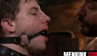 DILF dom Vinnie Stefano pushes his slaves ass Doug Acre beyond his limits