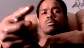 Young black amateur fists thick cock till creamy eruption