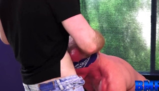 Blindfolded DILF Dale Savage Bred by Sean Knight