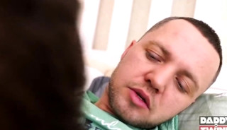Daddy makes mess on me