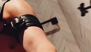 jerking off in a harness for your pleasure