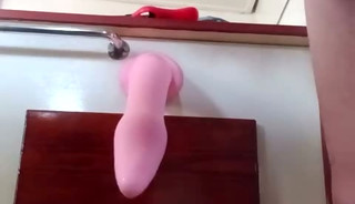 a lovely flexible pink dildo