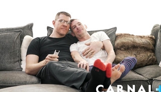 King Size Dr. Wolf Breeds Joshua Oaks' sexy ass on his Couch