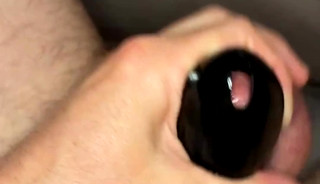 Trying to cum in chastity cage