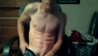 Cumming In His Chair After School