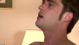 Sexual gay gives blowjob and gets nailed