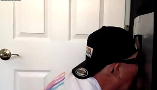 Gloryhole boss shows how to properly suck dick