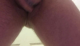 Hairy and large cum pov