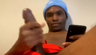 Jerking off BBC in Shorts