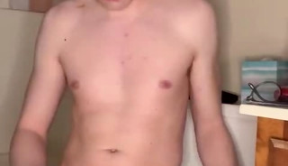 Horny Slut Stripping Down in the Bathroom!