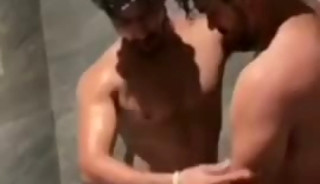 Indian gay pornstars at shower sex.