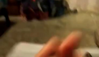 Uncut dick jerking solo