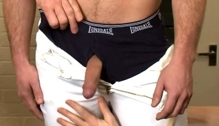 Hot gay casting with cumshot