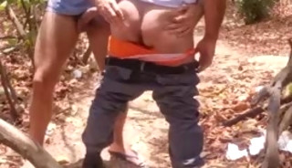 fucking the security guard in the forest