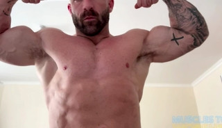 Muscle God, Oils Up, Flexes And Jerks