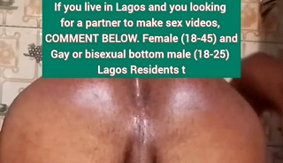 LONELY AFRICAN MAN GET FREAKY,SUCK A DILDO AND MASTURBATE AT THE SAME TIME.